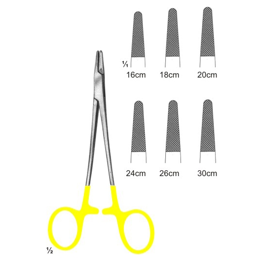 Needle holders with Tungsten Carbide Inserts