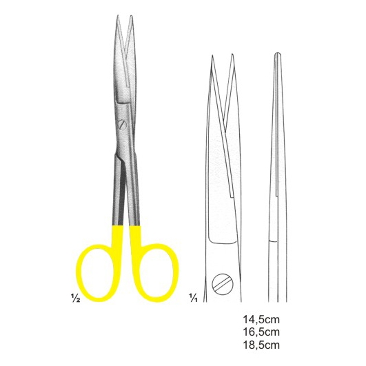 Scissors with Tungsten Carbide Inserts