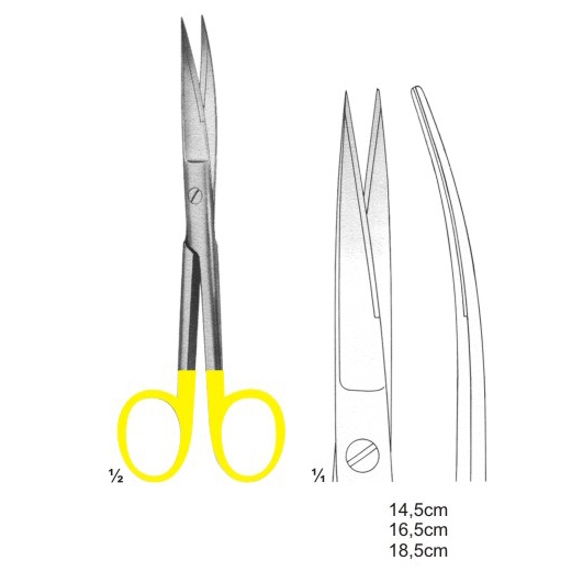 Scissors with Tungsten Carbide Inserts