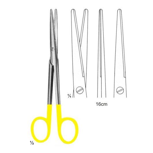 Scissors with Tungsten Carbide Inserts